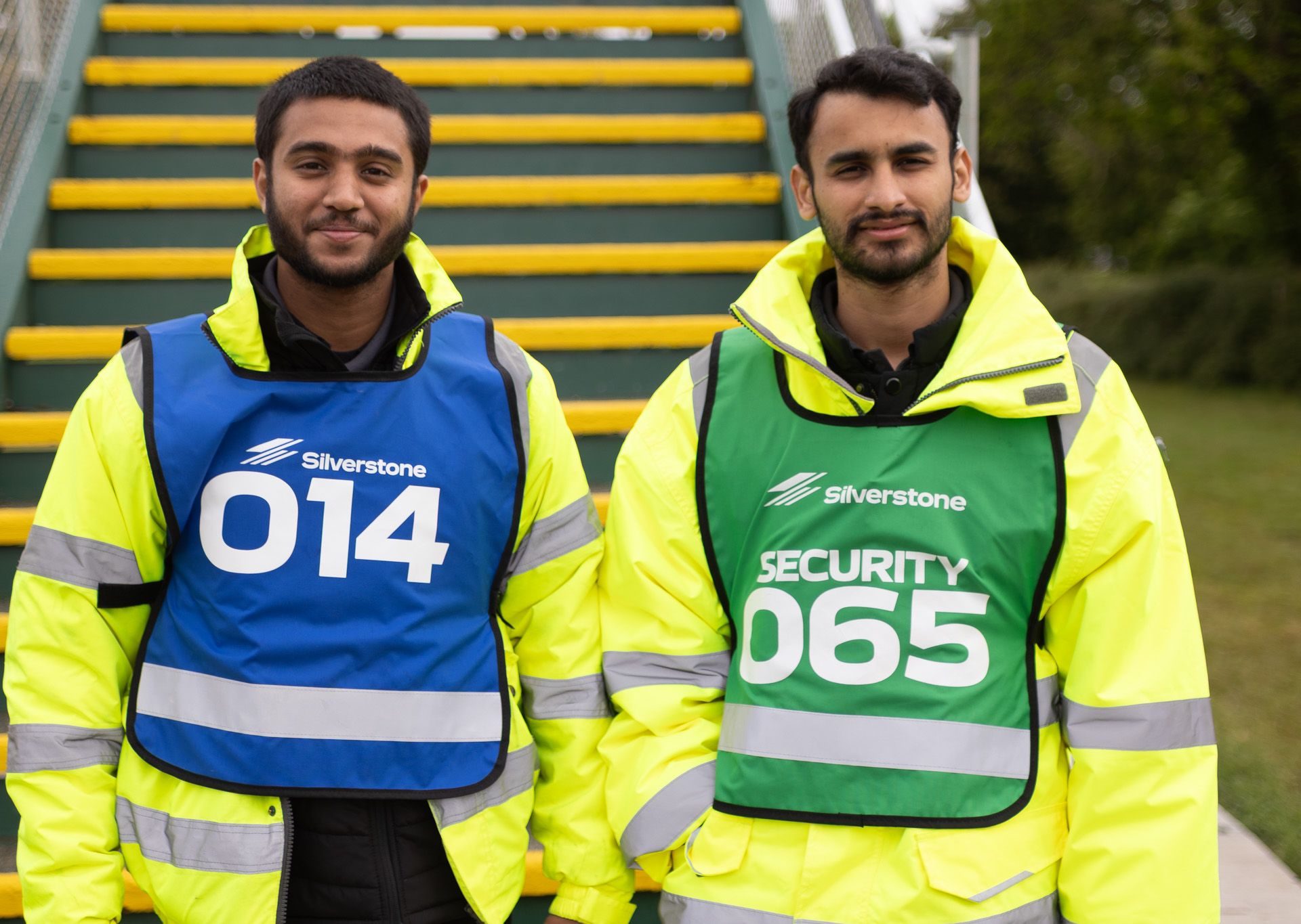 Two Professional Security personnel guarding an event