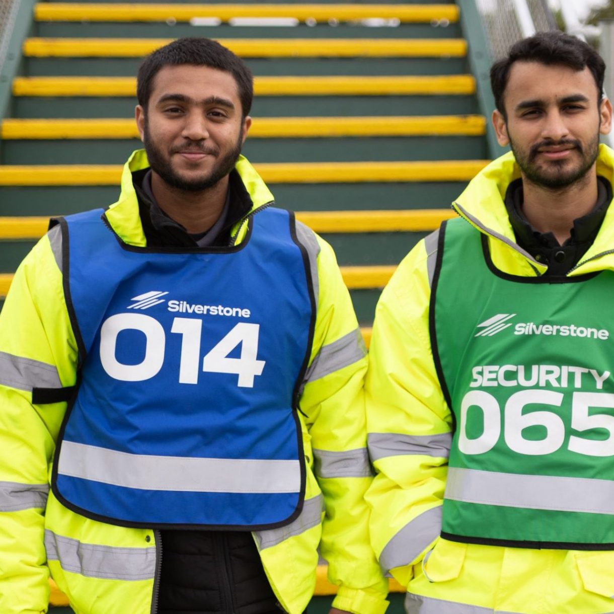 Two Professional Security personnel guarding an event