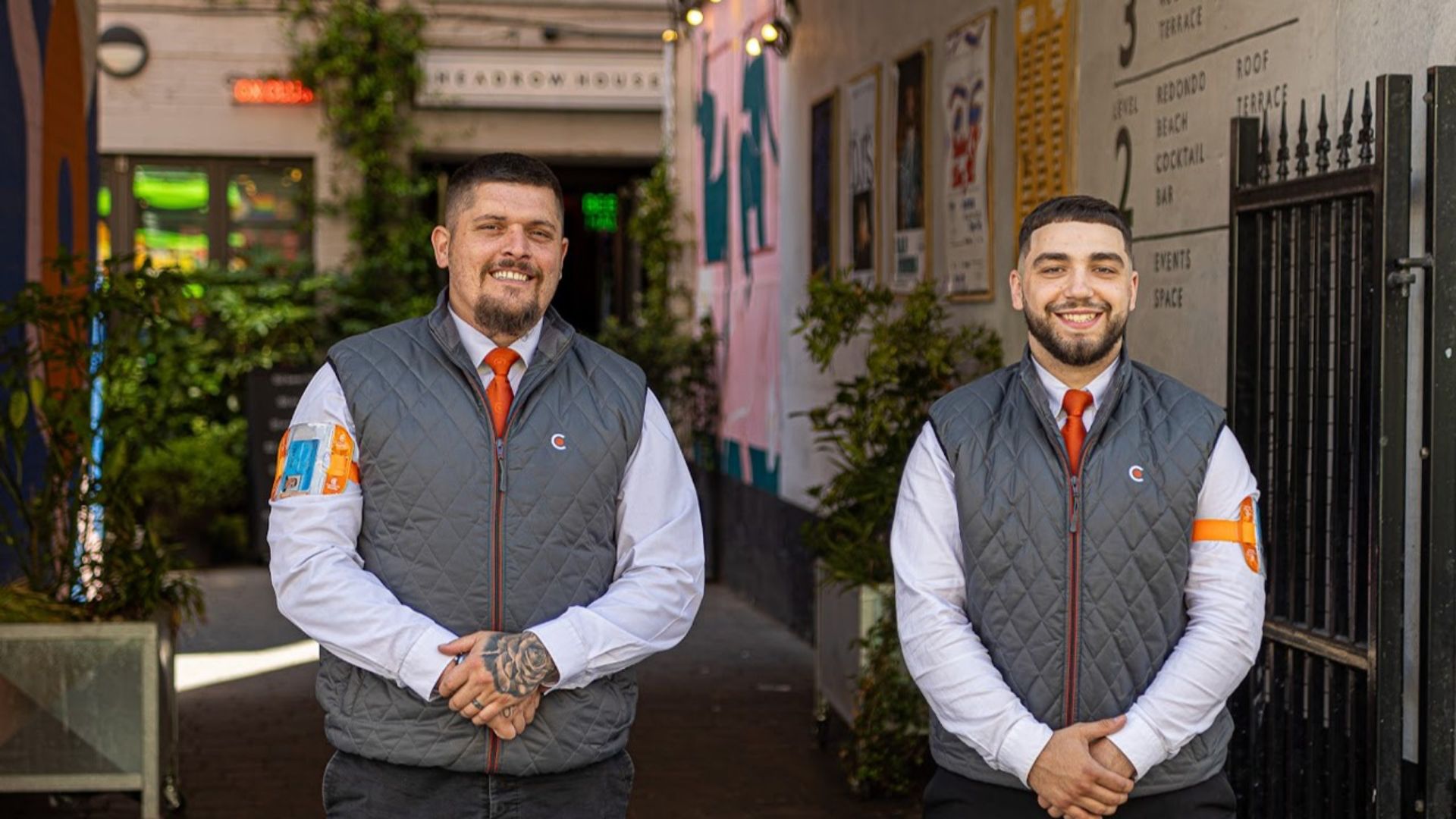 Photo of two door supervisors