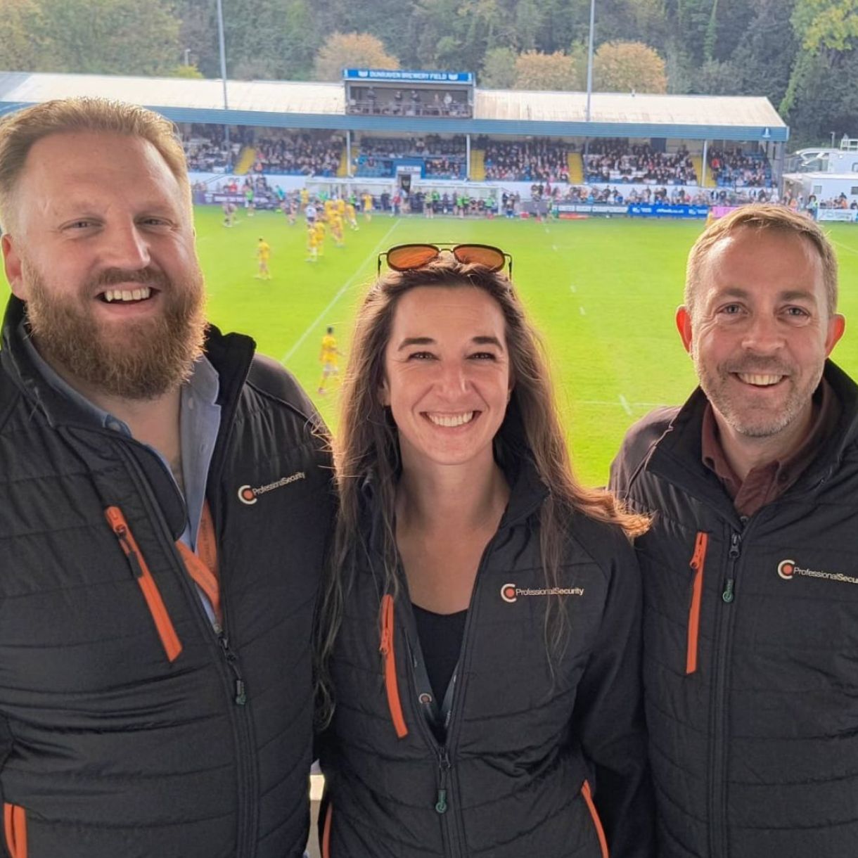Team shot at Ospreys Rugby Match