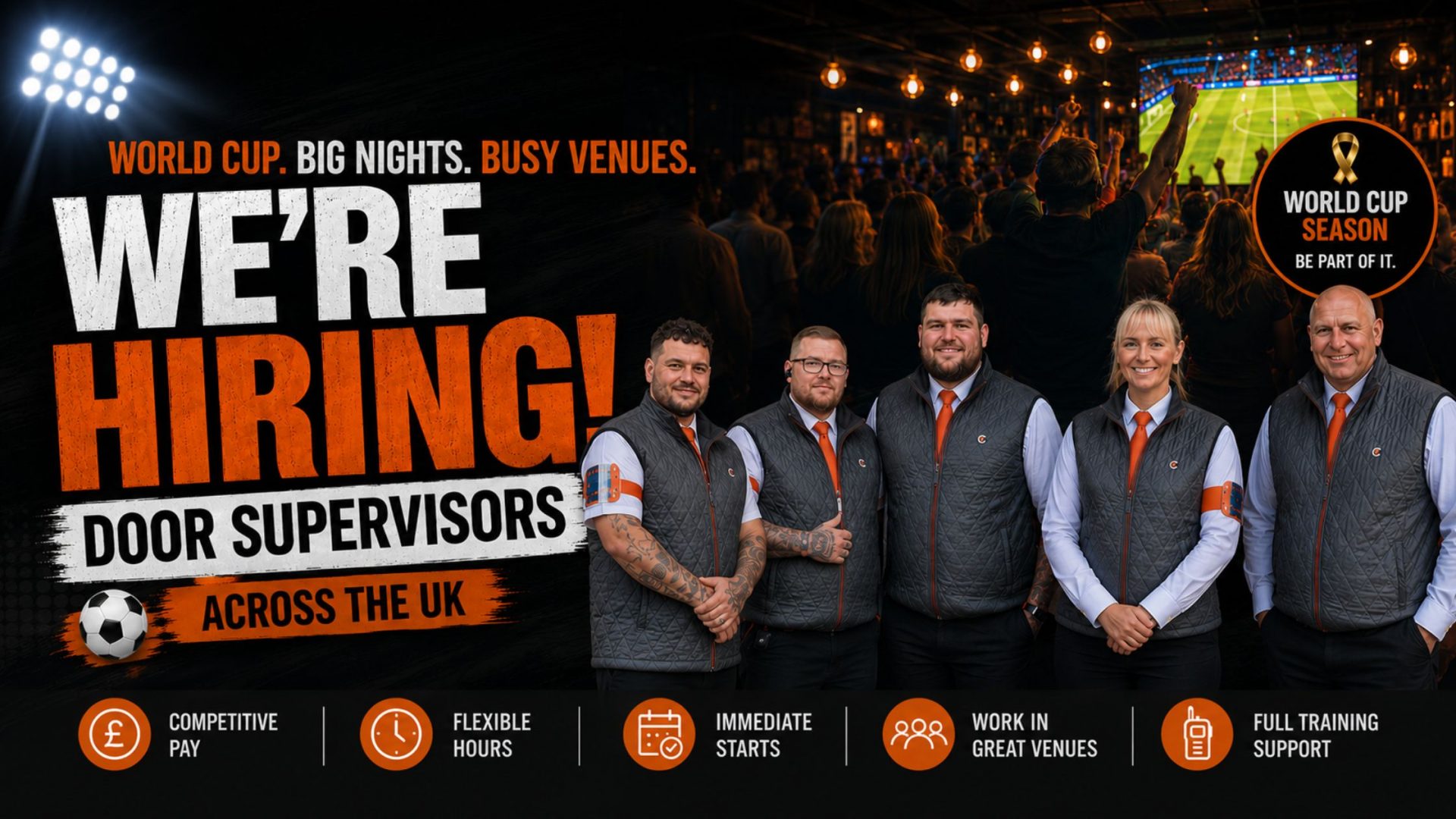 Security Jobs for World Cup Professional Security